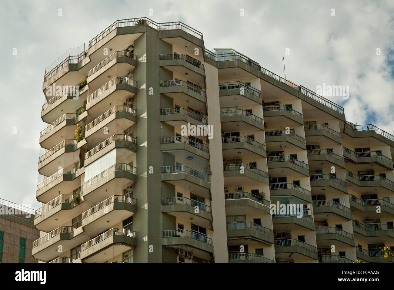 Edificio di appartamenti e di Rio de Janeiro, Brasile Foto Stock
