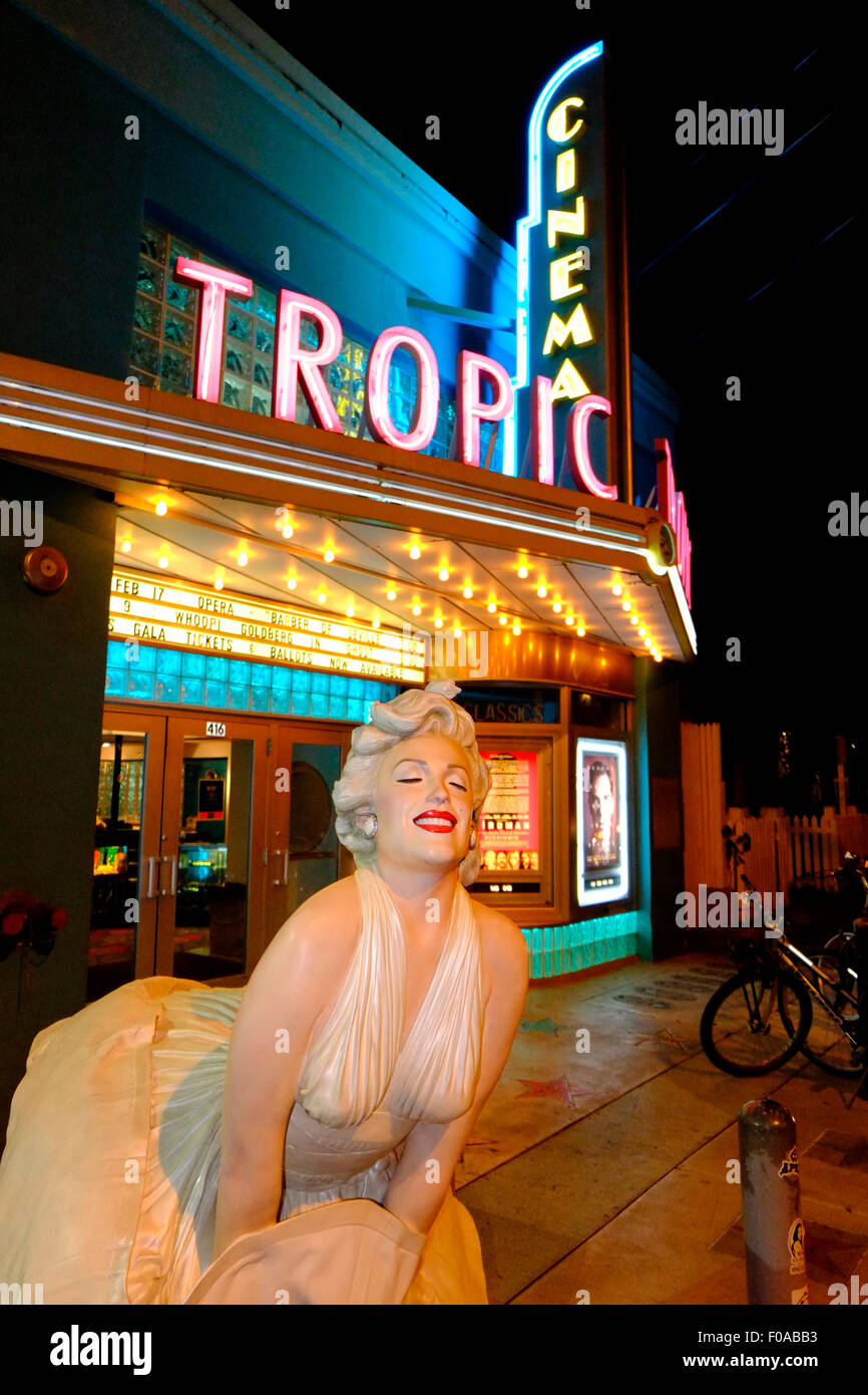 MARYLYN MONROE statua, Key West, FLORIDA, Stati Uniti d'America Foto Stock