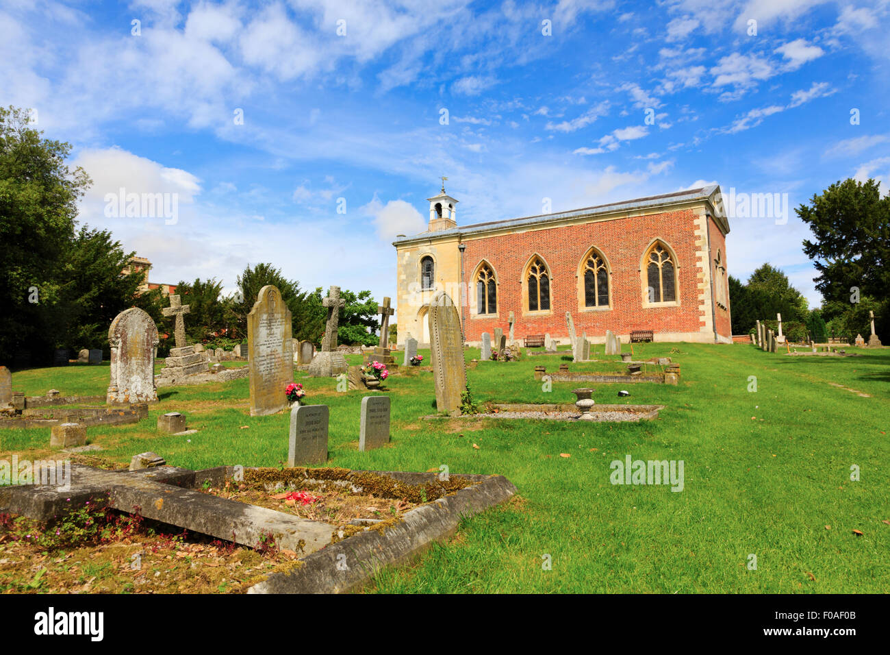 St Andrews Chiesa, Wimpole Hall Station Wagon Foto Stock