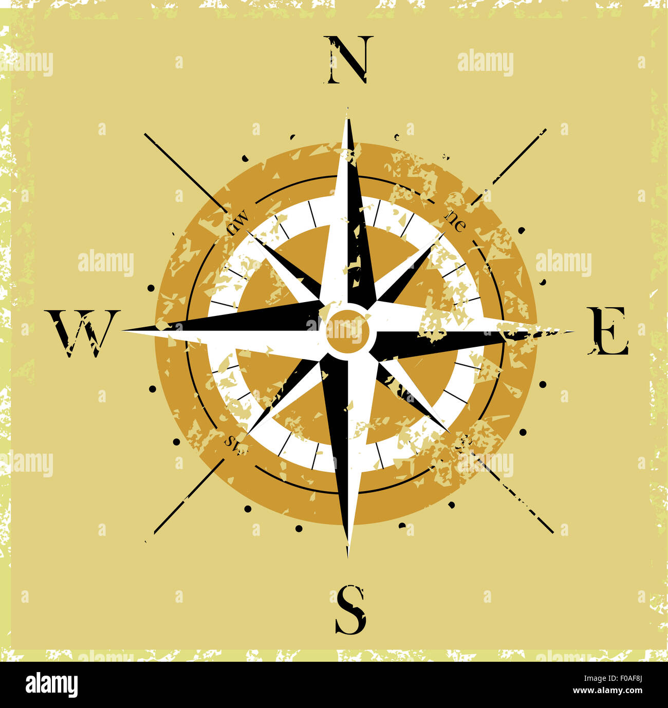 Icona della bussola Foto Stock