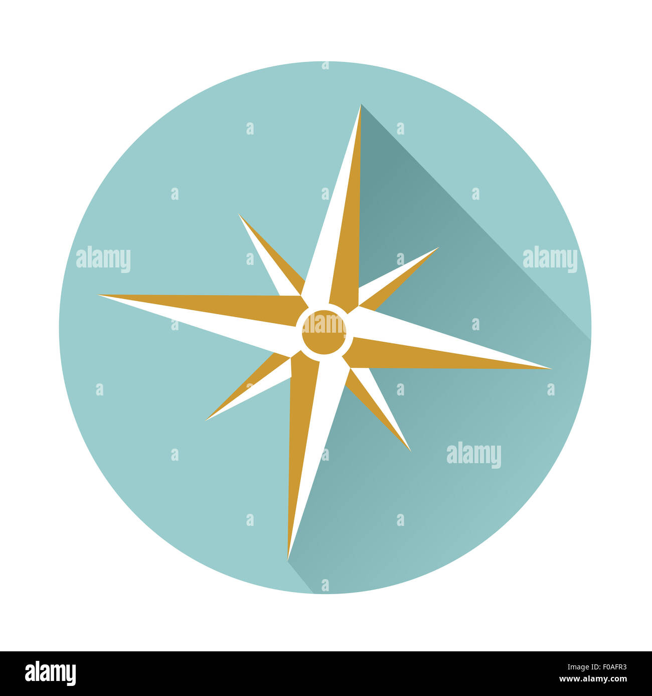 Icona della bussola Foto Stock