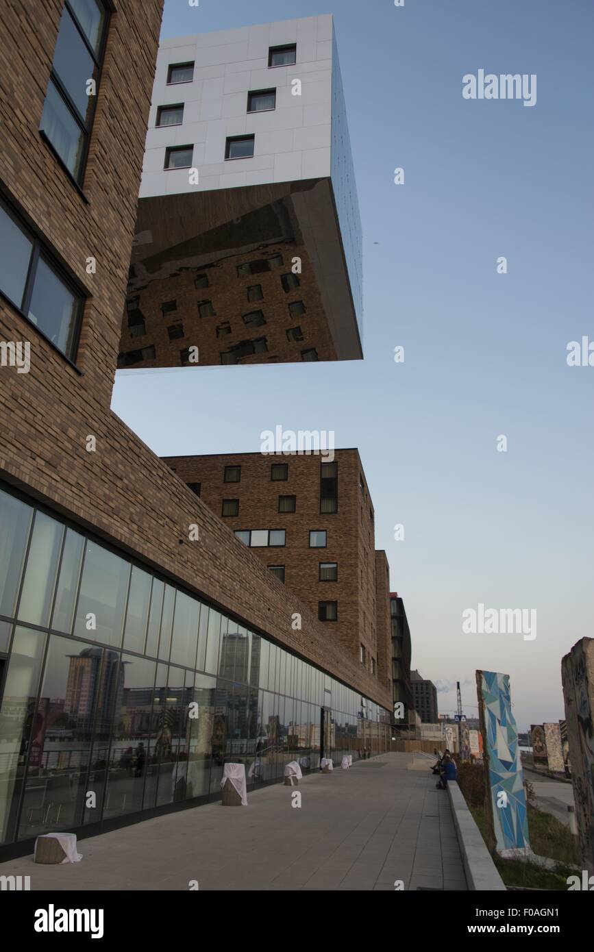 Facciata di Friedrichshain Hotel, Berlin, Germania Foto Stock