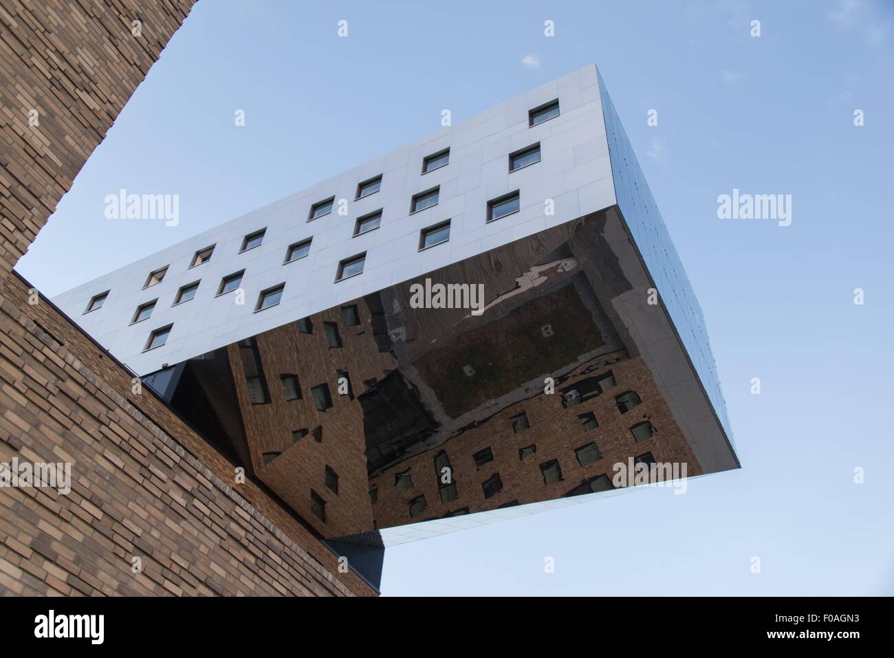 Facciata di Friedrichshain Hotel, Berlin, Germania Foto Stock