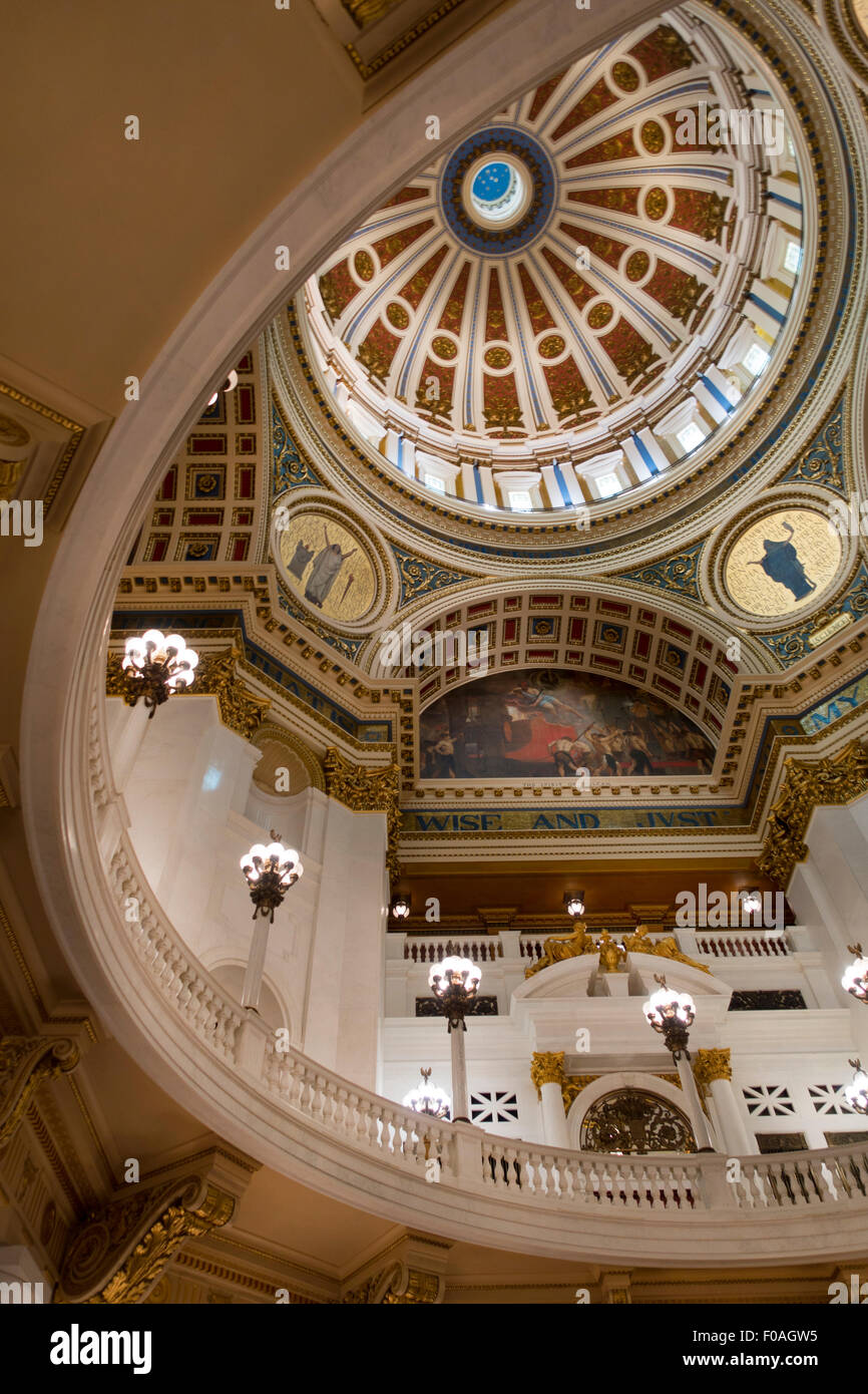 Harrisburg PA State Capitol Foto Stock