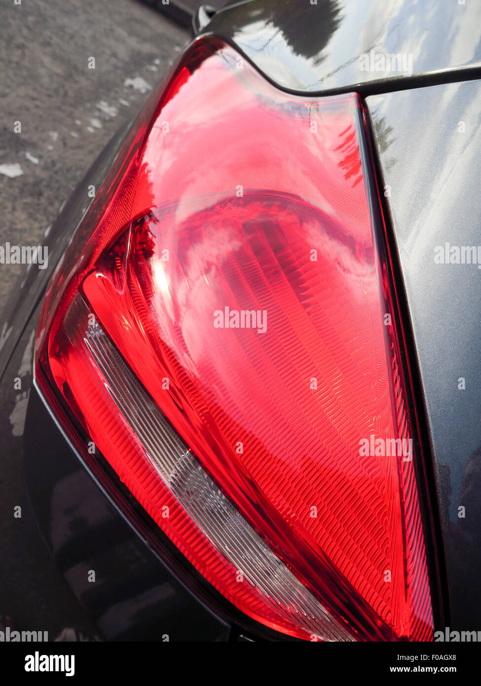 Close up di luce posteriore dettaglio sulla vettura Foto Stock