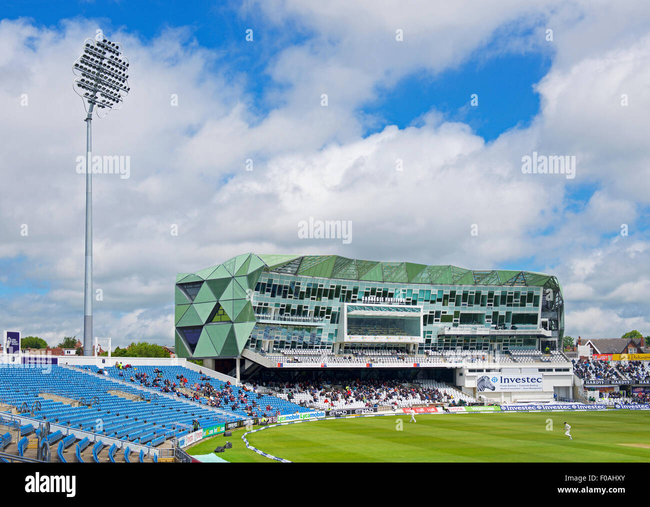 Il Carnegie Pavilion, Headingley Cricket Ground, West Yorkshire, Inghilterra, Regno Unito Foto Stock
