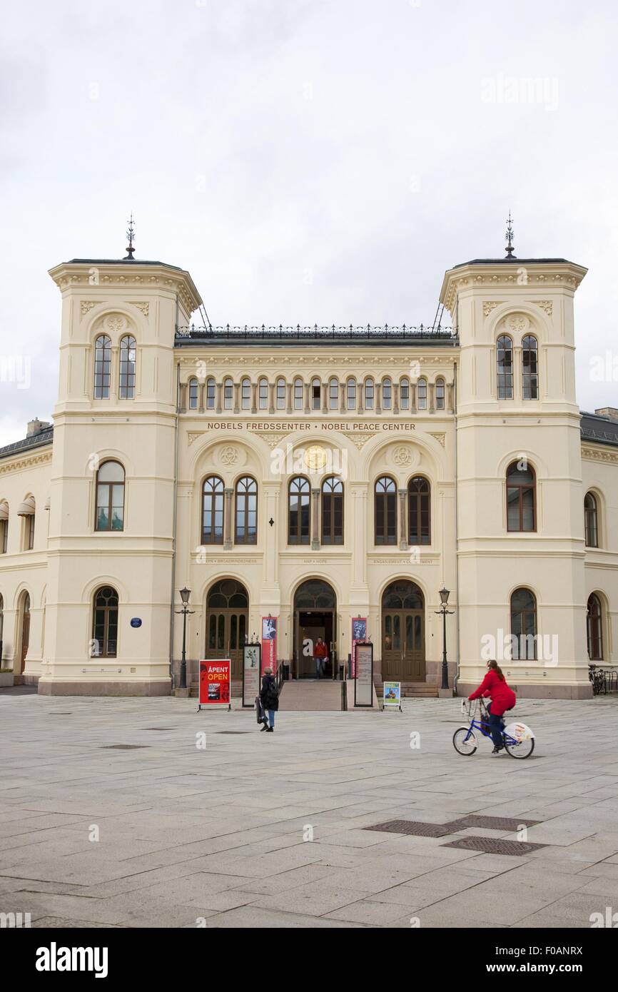 Premio Nobel per la Pace nel centro di Oslo, Norvegia Foto Stock