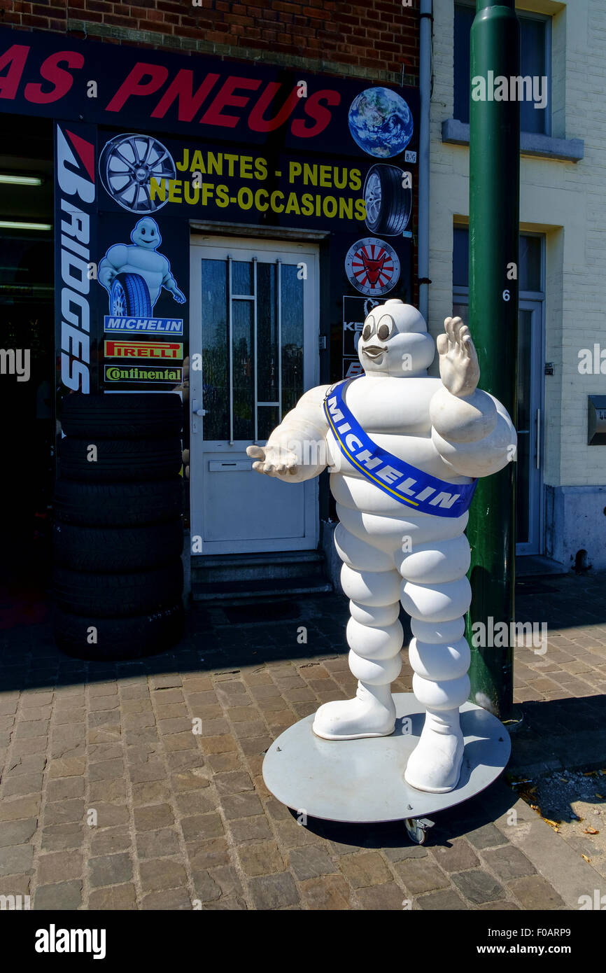 Michelin pneumatico uomo annuncio figura statua Foto Stock