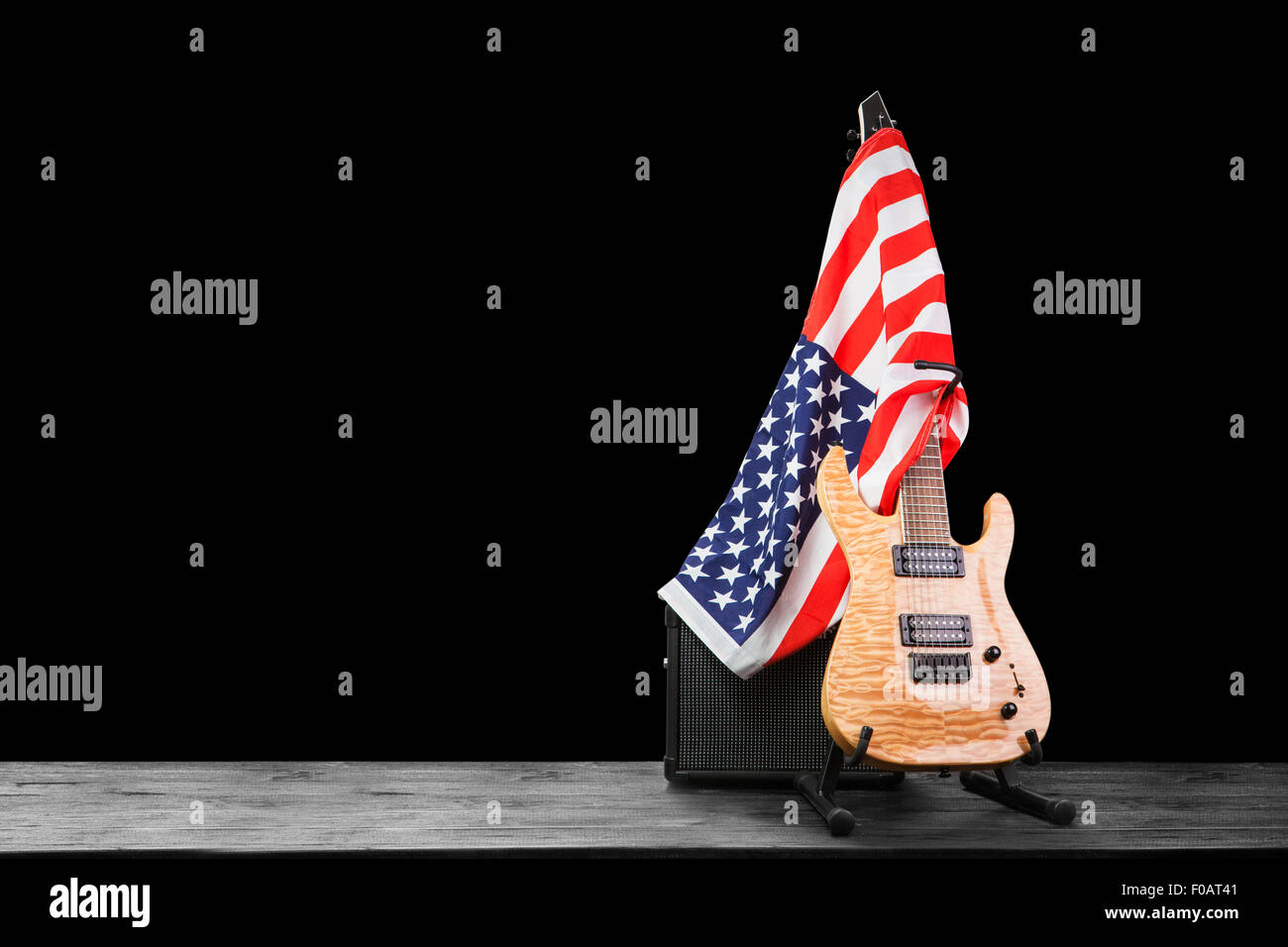 Moderna chitarra elettrica Foto Stock