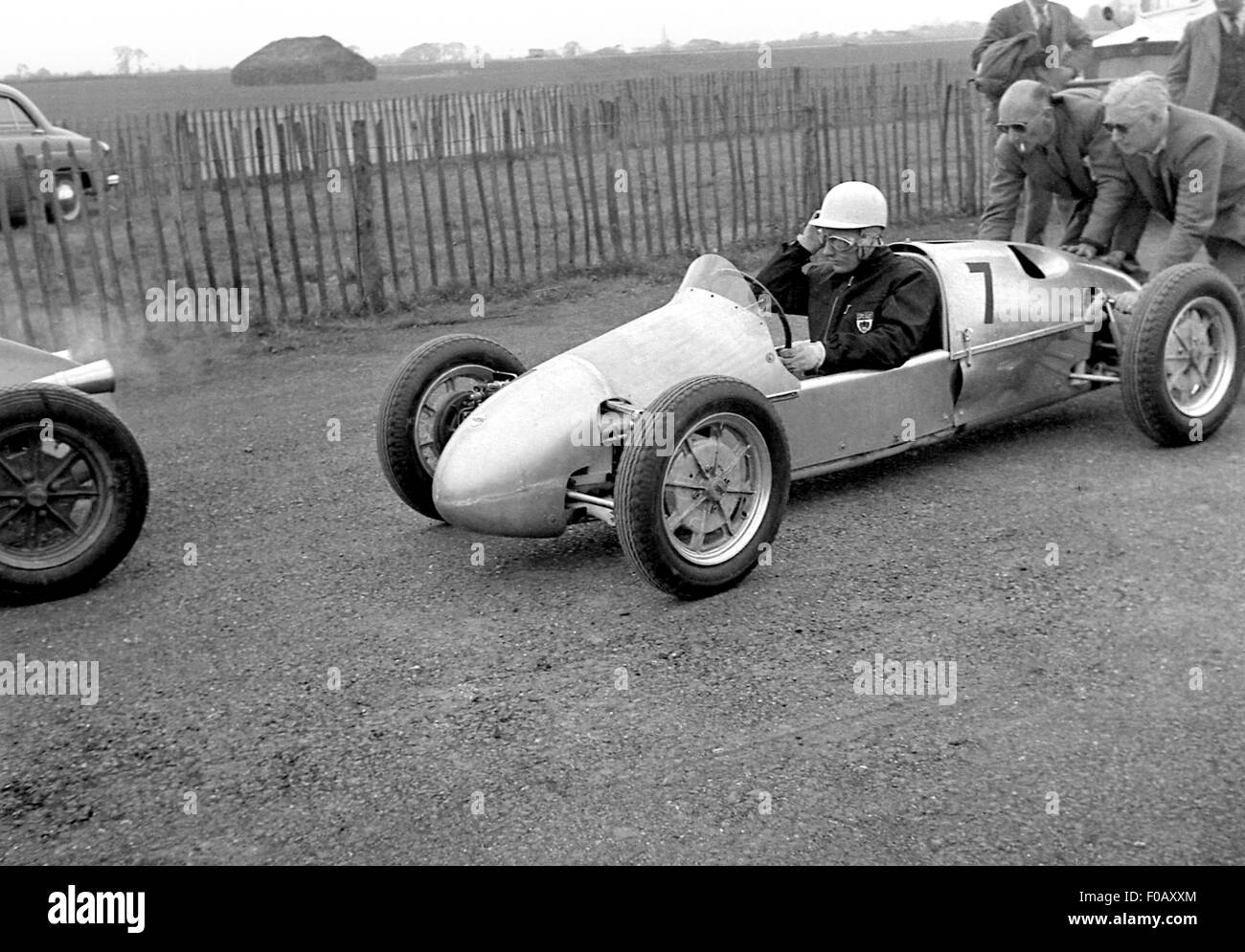 Stirling Moss nel suo Beart 500CC F3 1954 Foto Stock