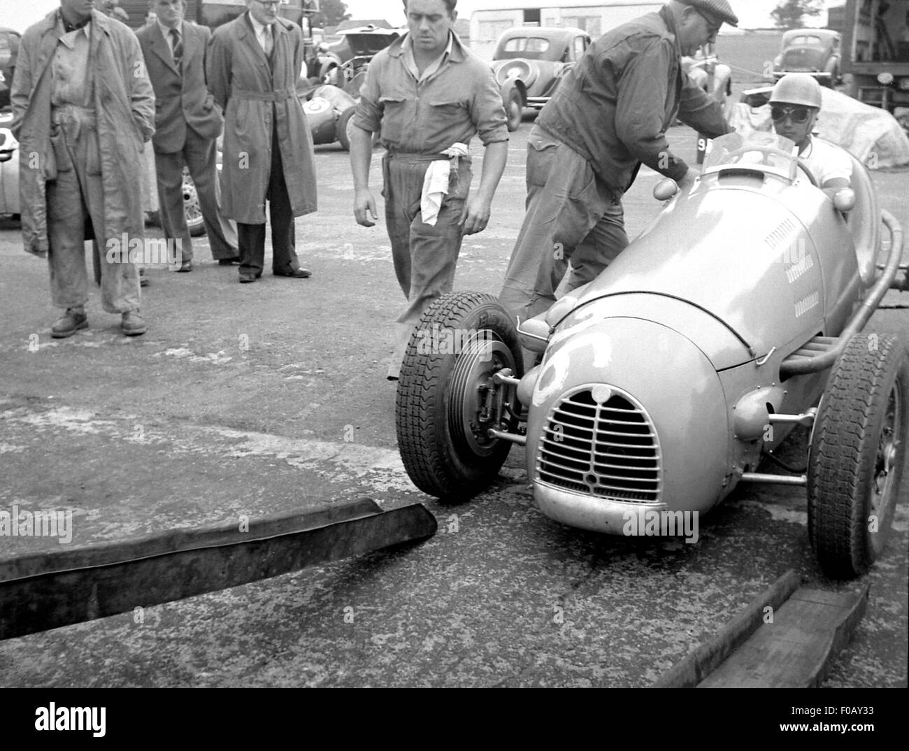 Il principe Bira nel suo Gordini Foto Stock