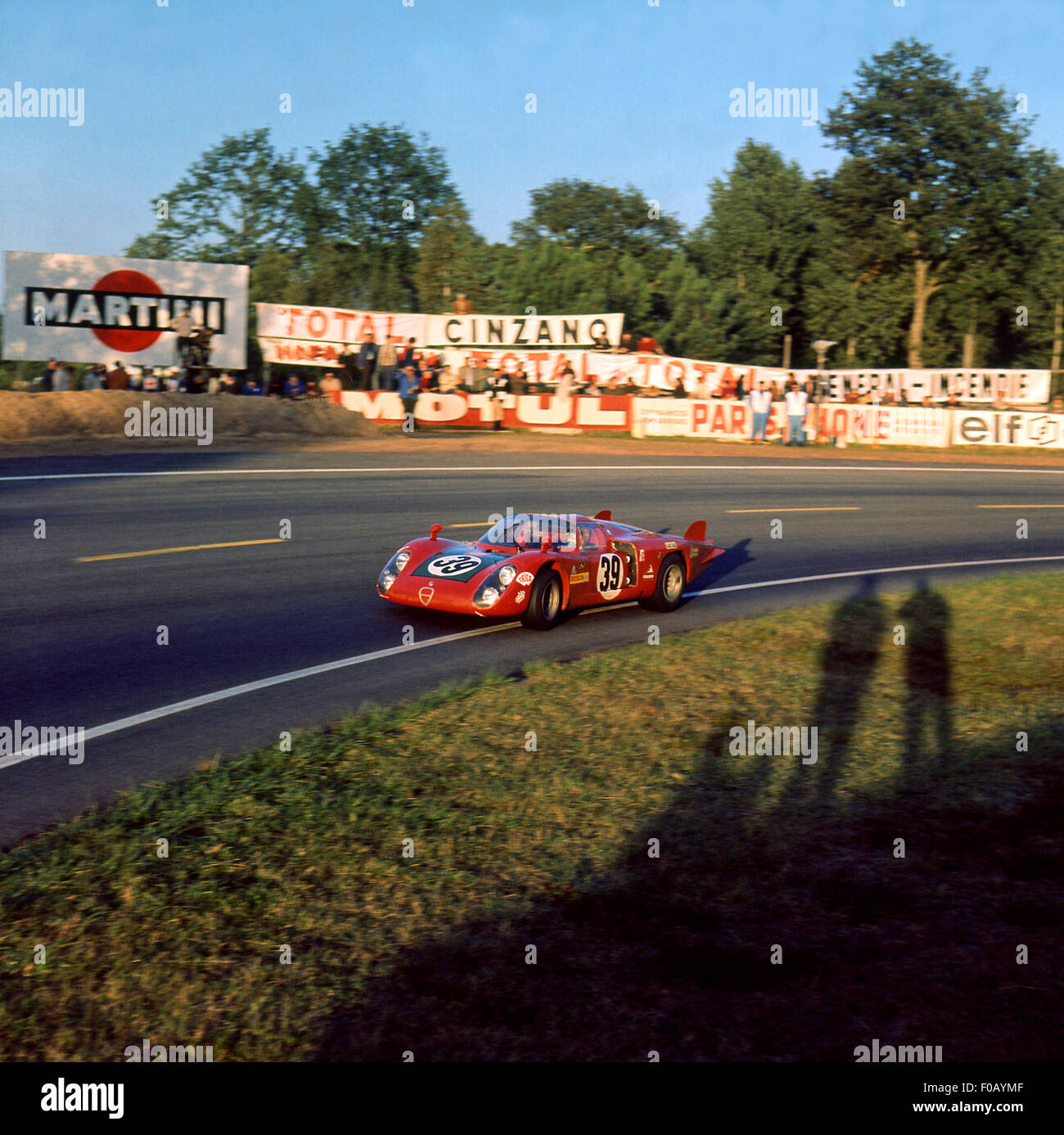 La 24 Ore di Le Mans il 29 settembre 1968. Ignazio Giunti,Nanni Galli Alfa Romeo T33/2. Foto Stock