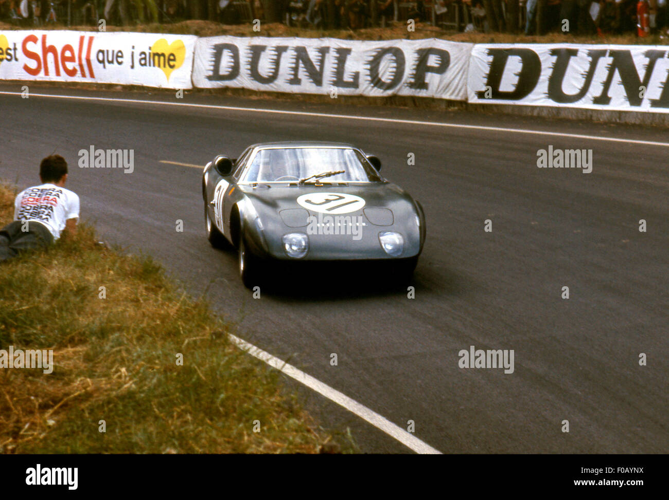 Le Mans 24 ore xx Giugno 1965. Graham Hill,Jackie Stewart Rover BRM turbina, decimo. Foto Stock
