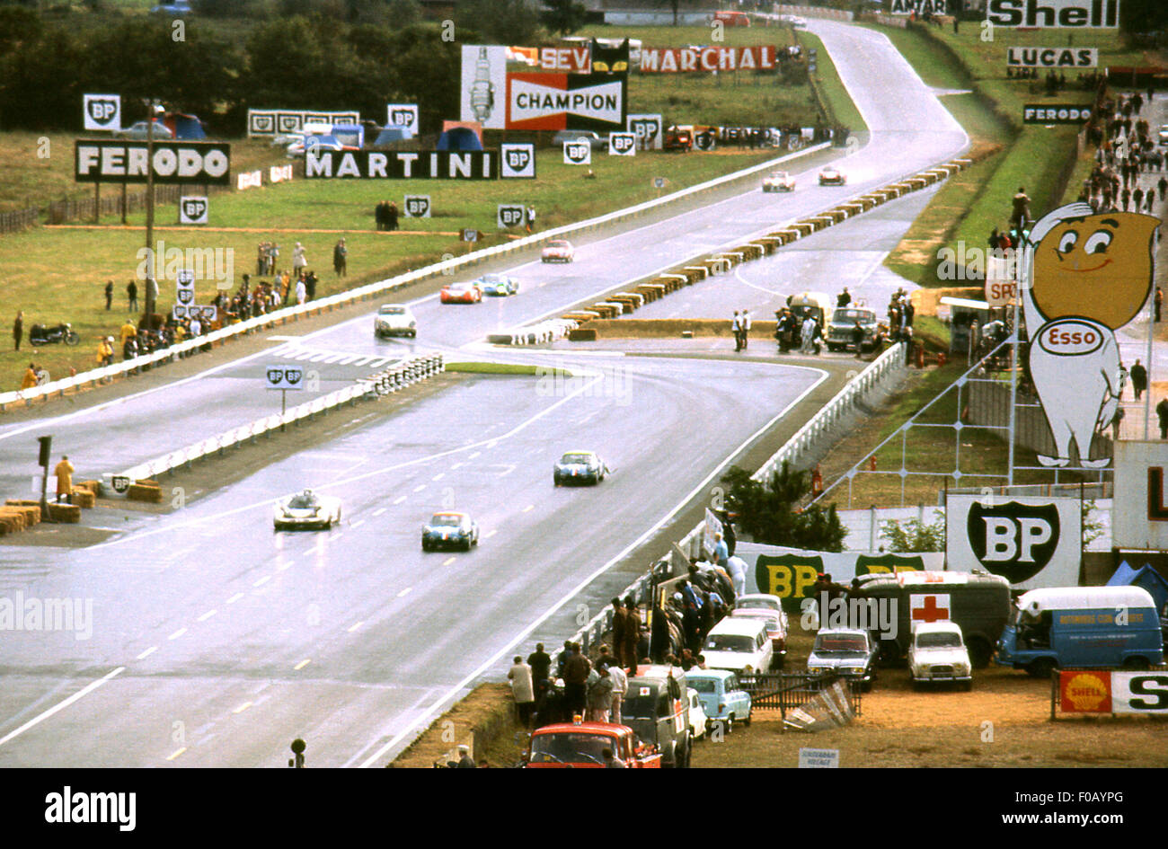 LE MANS chicane Ford 1968 Foto Stock