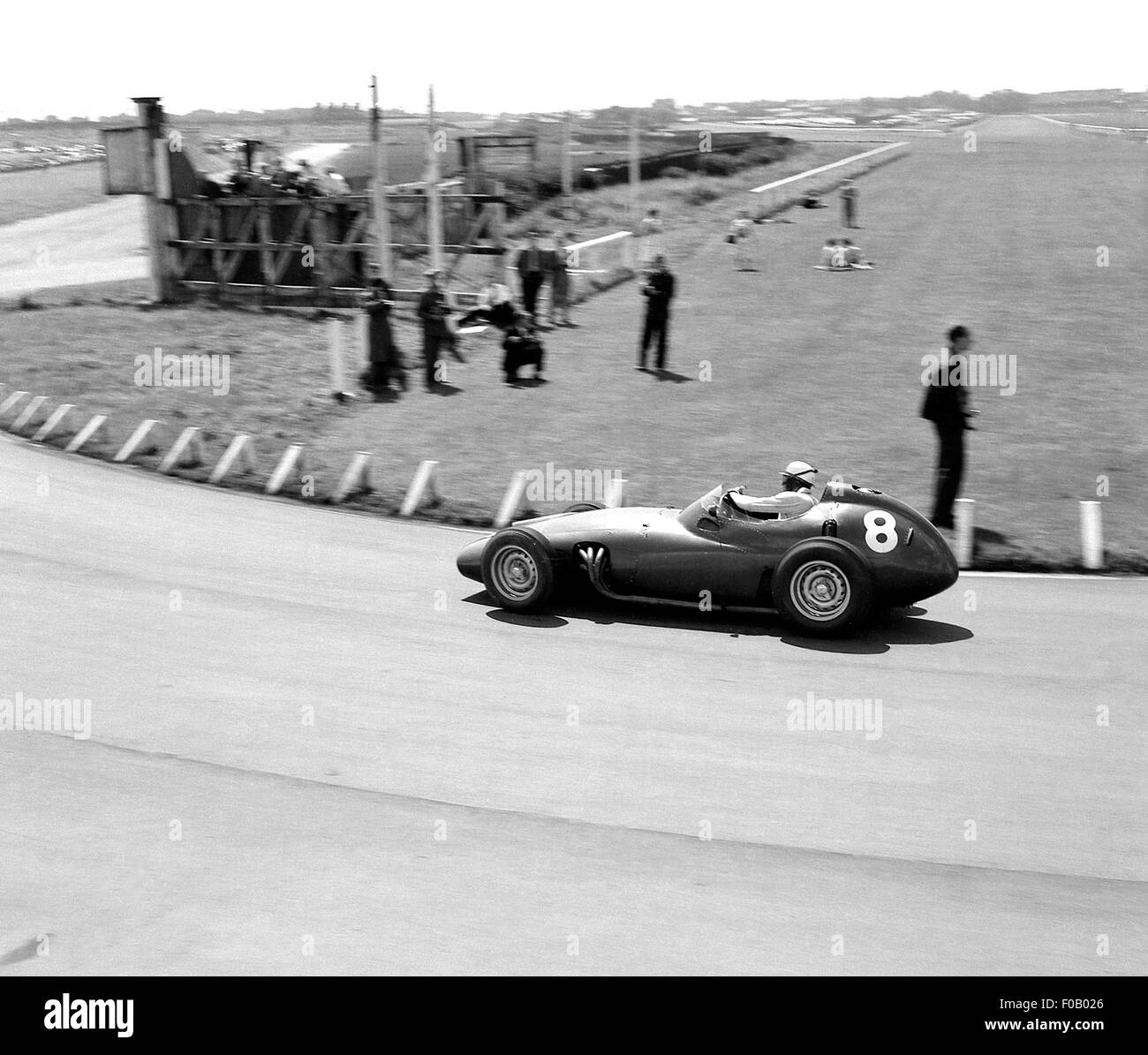 18 luglio 1959 British GP Eglinton Harry Schell BRM P25 terminato 4th. Foto Stock