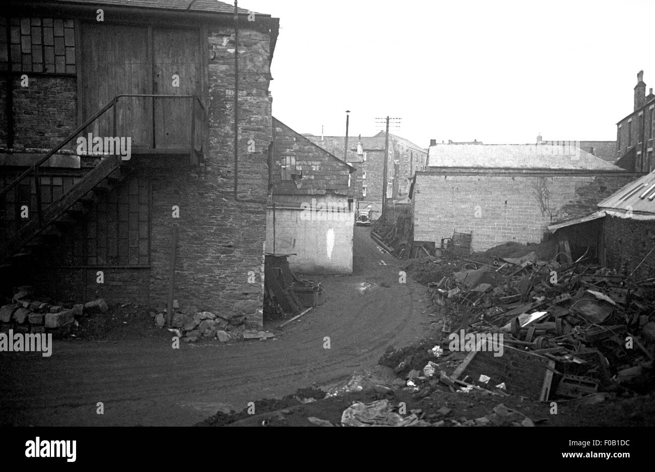 Un metallo di scarto cantiere Foto Stock