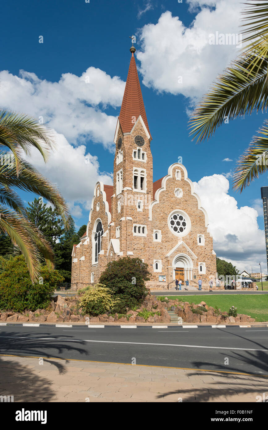 Luterana Chiesa di Cristo (Christuskirche), Fidel Castro Street, Windhoek (Windhuk), Regione di Khomas, Repubblica di Namibia Foto Stock