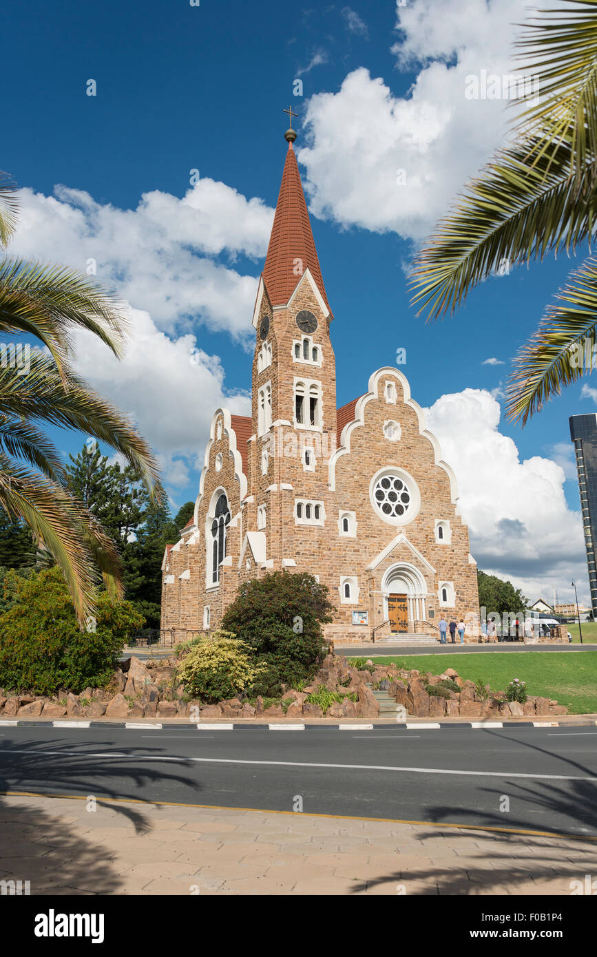 Luterana Chiesa di Cristo (Christuskirche), Fidel Castro Street, Windhoek (Windhuk), Regione di Khomas, Repubblica di Namibia Foto Stock