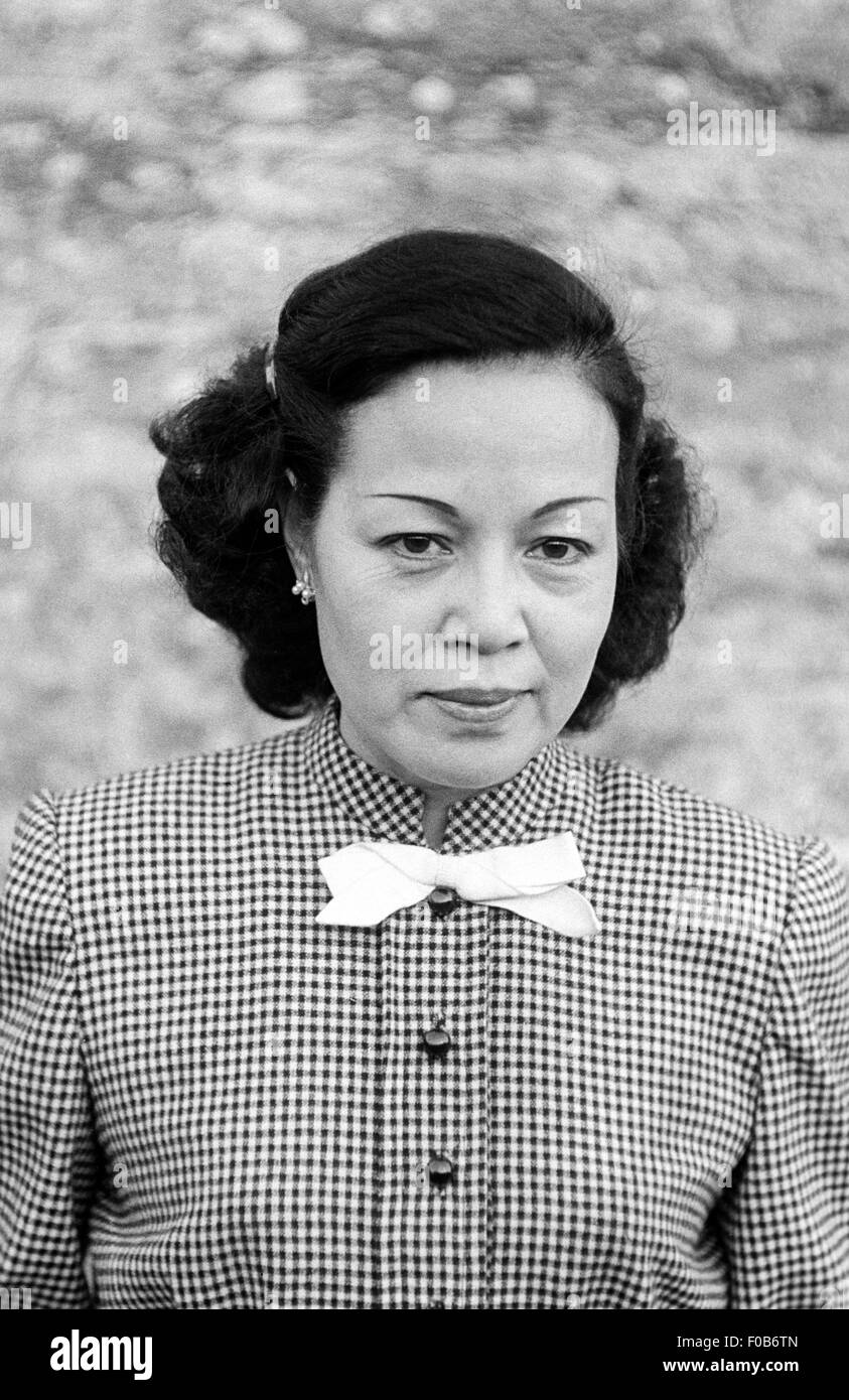 Una donna matura di Oriente origine asiatica Foto Stock