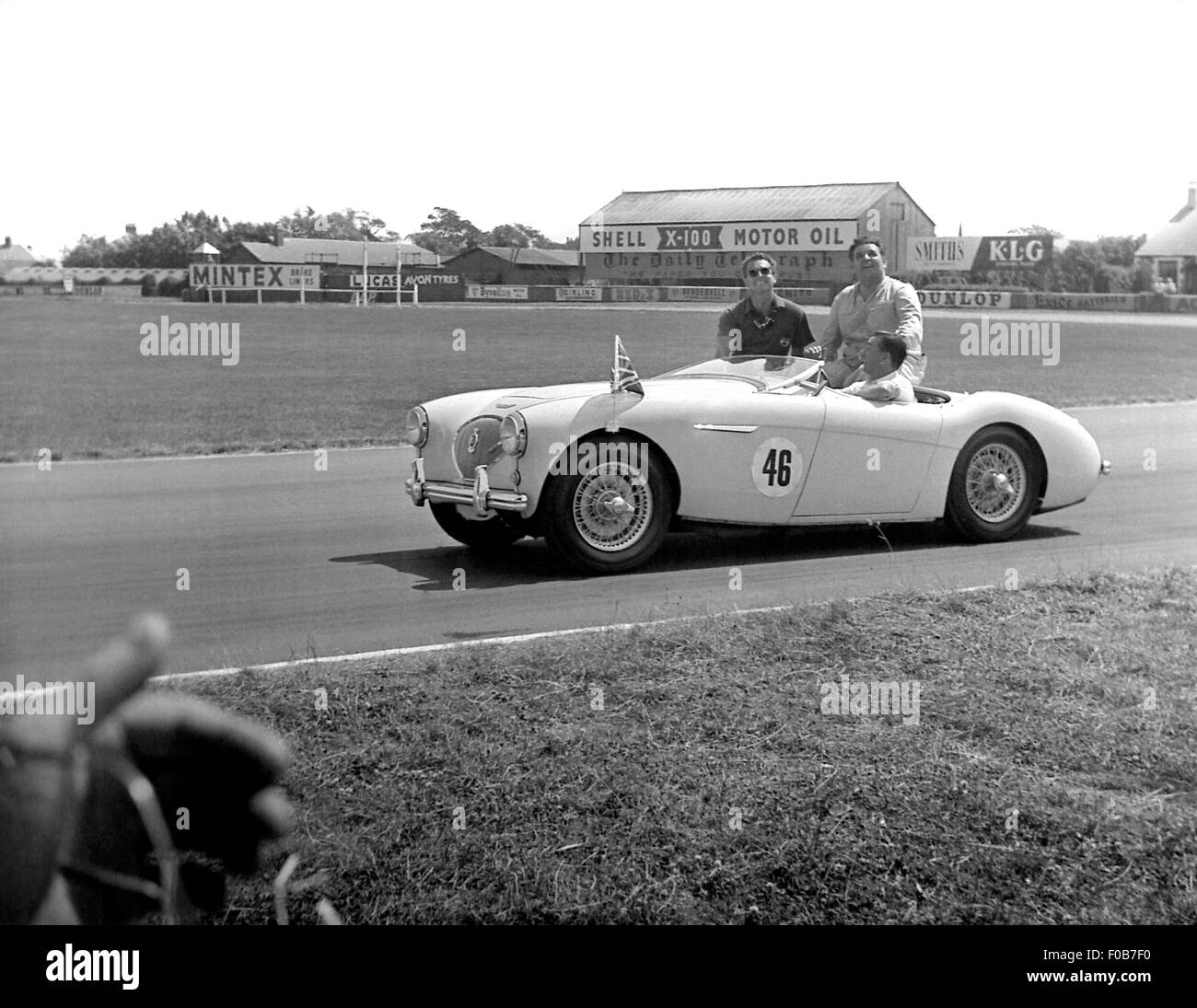 GP di Gran Bretagna : L'Aintree 1955 Foto Stock