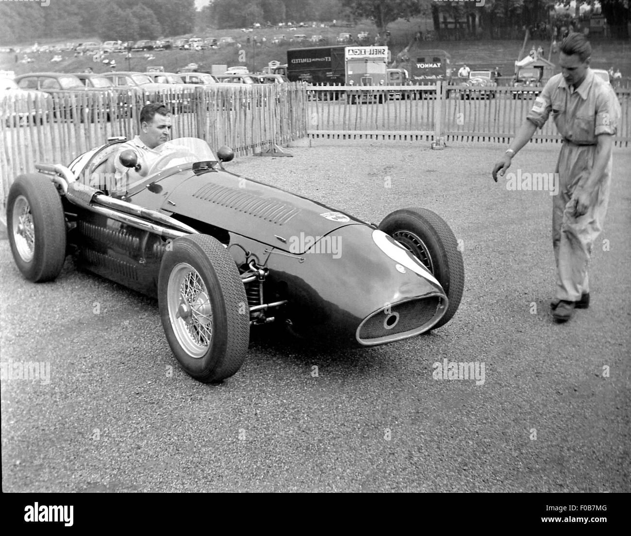 Horace Gould nella sua Maserati Foto Stock