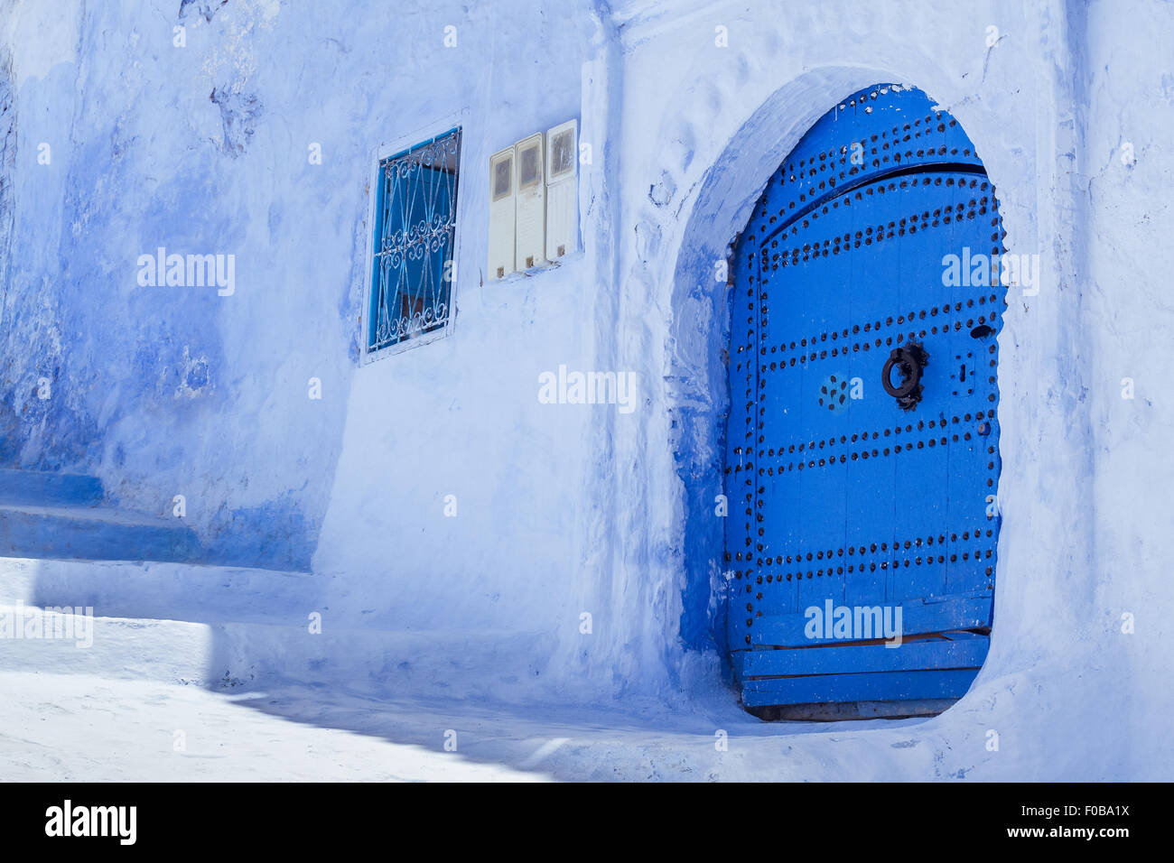 Il blue medina di Chefchaouen, Marocco Foto Stock