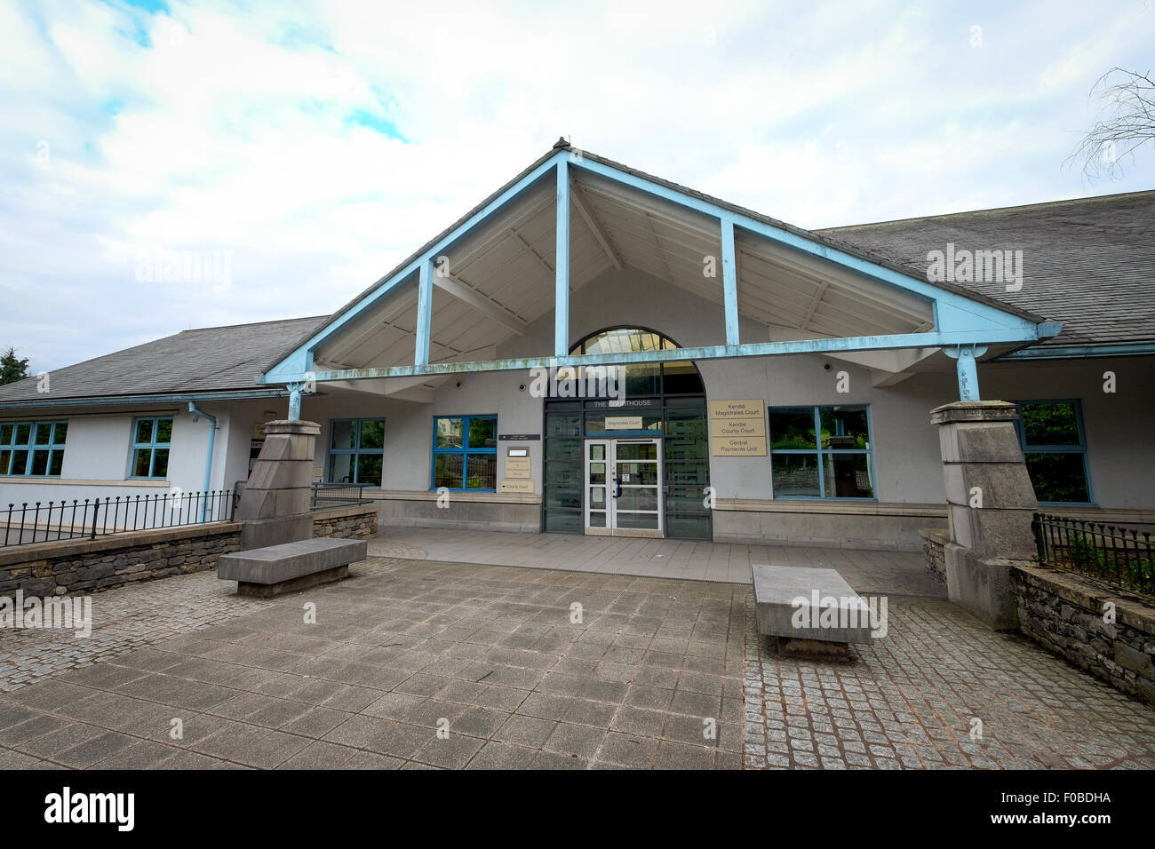 Kendal Magistrates Court esterno, Kendal Cumbria, Regno Unito Foto Stock