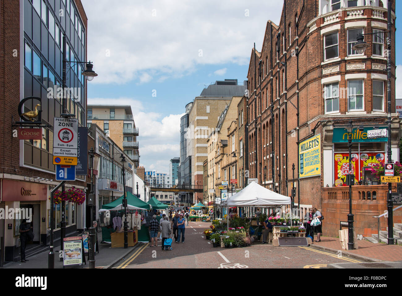 Surrey Street Market, Surrey Street, Croydon, London Borough of Croydon, Greater London, England, Regno Unito Foto Stock