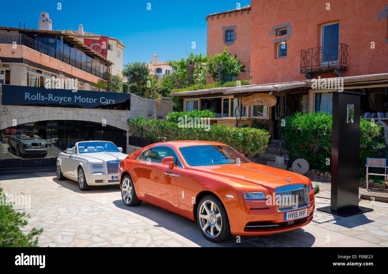 Bellissimo villaggio di porto cervo , il centro principale della Costa Smeralda, SARDEGNA Foto Stock