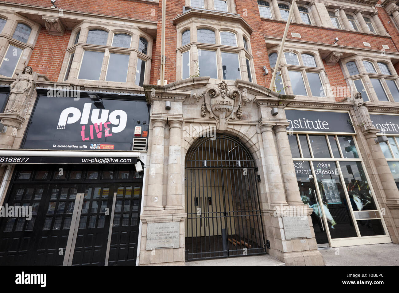 digbeth e scollegare dal vivo Birmingham UK ora noto come O2 istituto Foto Stock