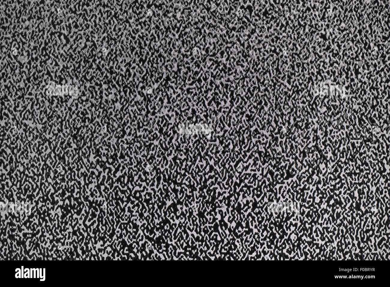 La televisione rumore di statica, non broadcast TV, il rumore e la neve Foto Stock
