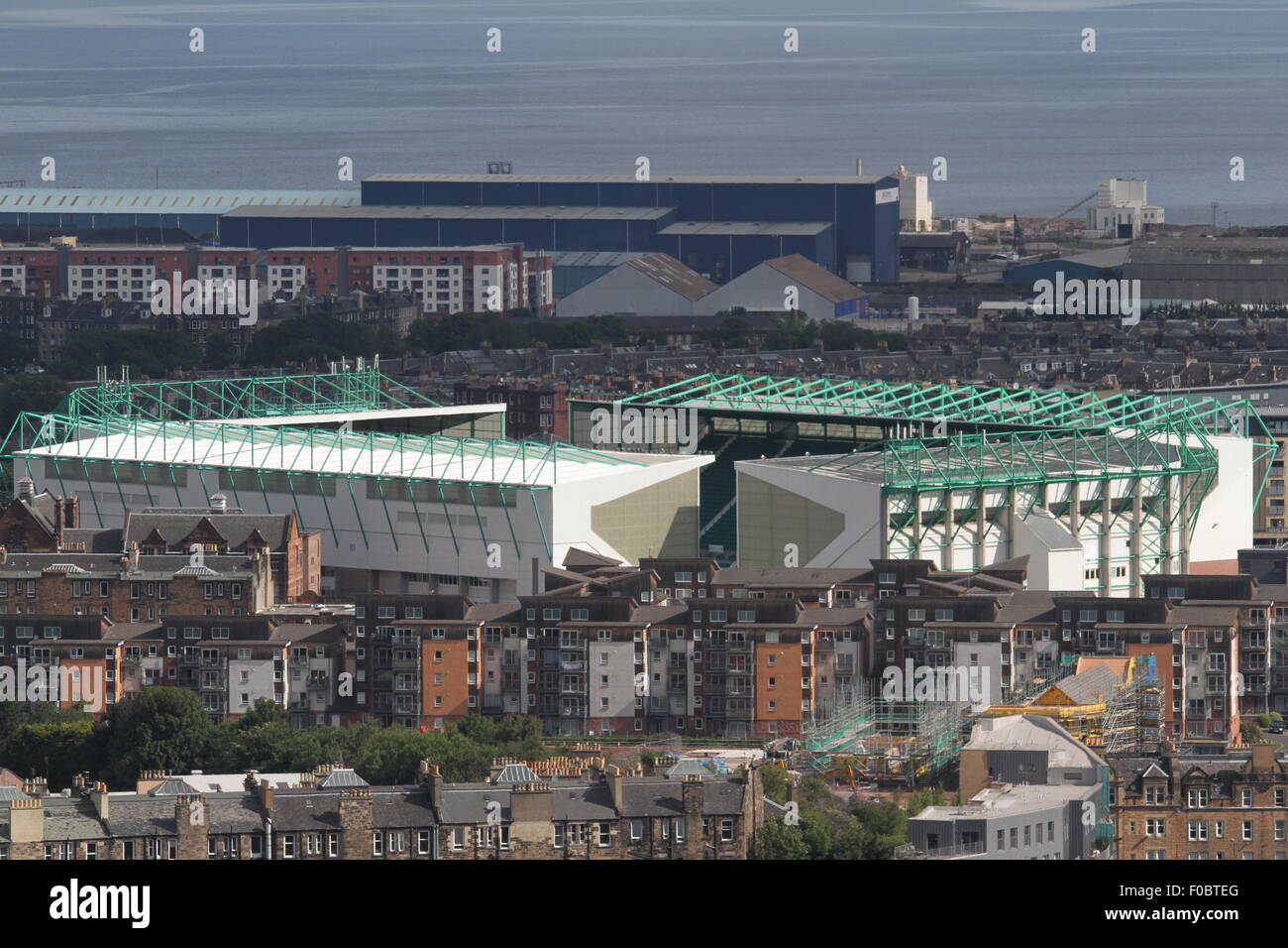 Easter Road Stadium Hibernian FC Edimburgo Scozia Agosto 2015 Foto Stock
