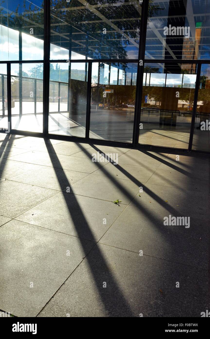 Neue Nationalgalerie di Berlino, Germania Foto Stock