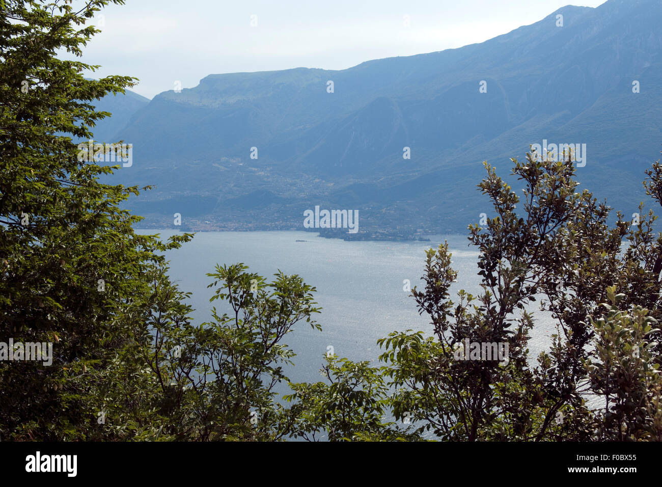 Gardasee, Trentino, ostufer Foto Stock