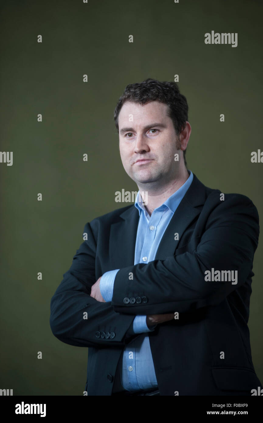 Thriller writer Mason Croce che compaiono all'Edinburgh International Book Festival. Foto Stock