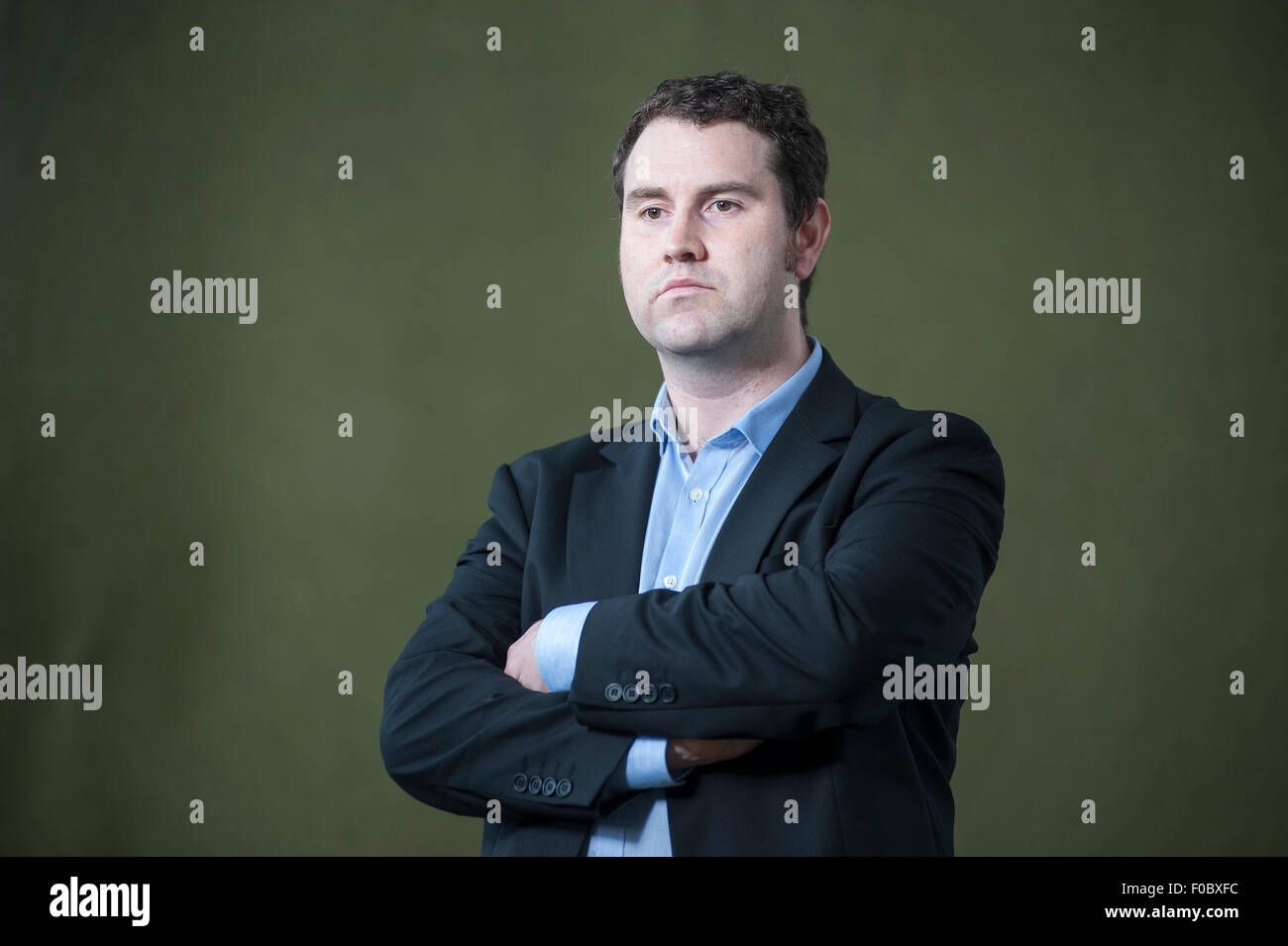 Thriller writer Mason Croce che compaiono all'Edinburgh International Book Festival. Foto Stock