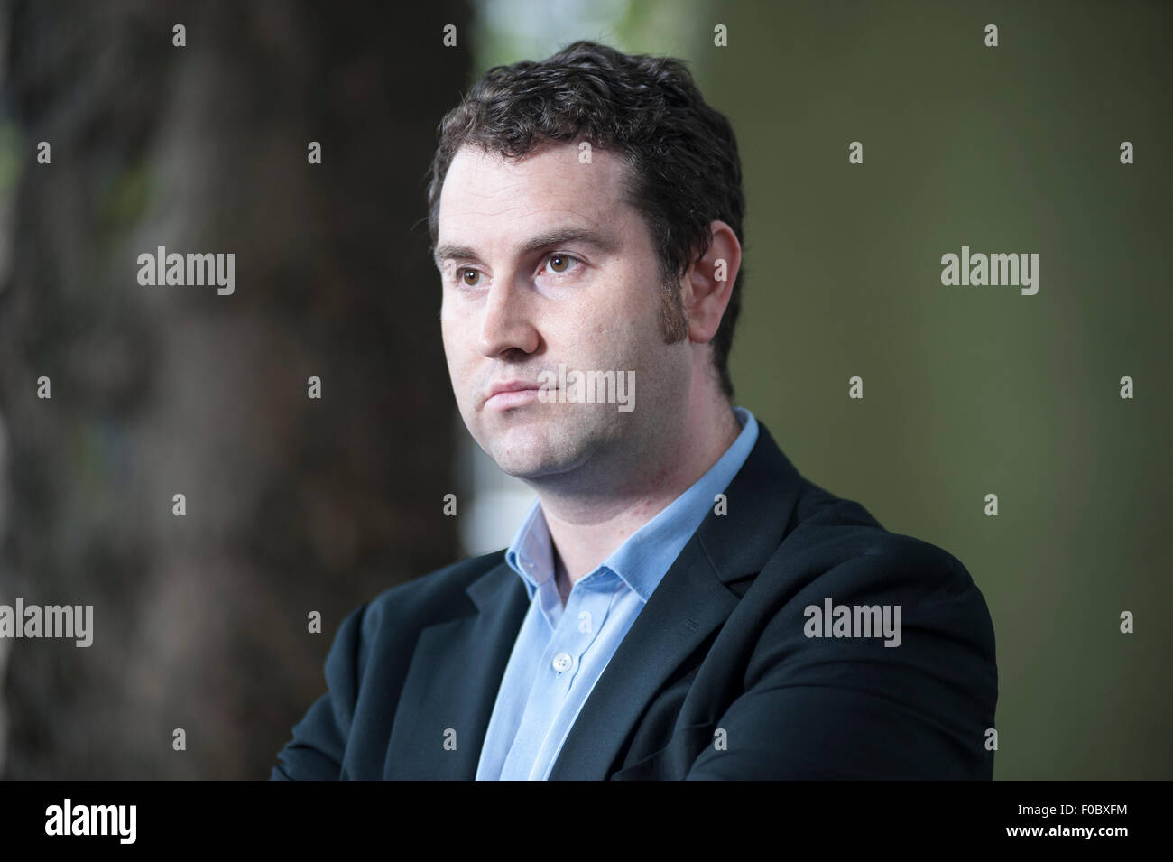 Thriller writer Mason Croce che compaiono all'Edinburgh International Book Festival. Foto Stock