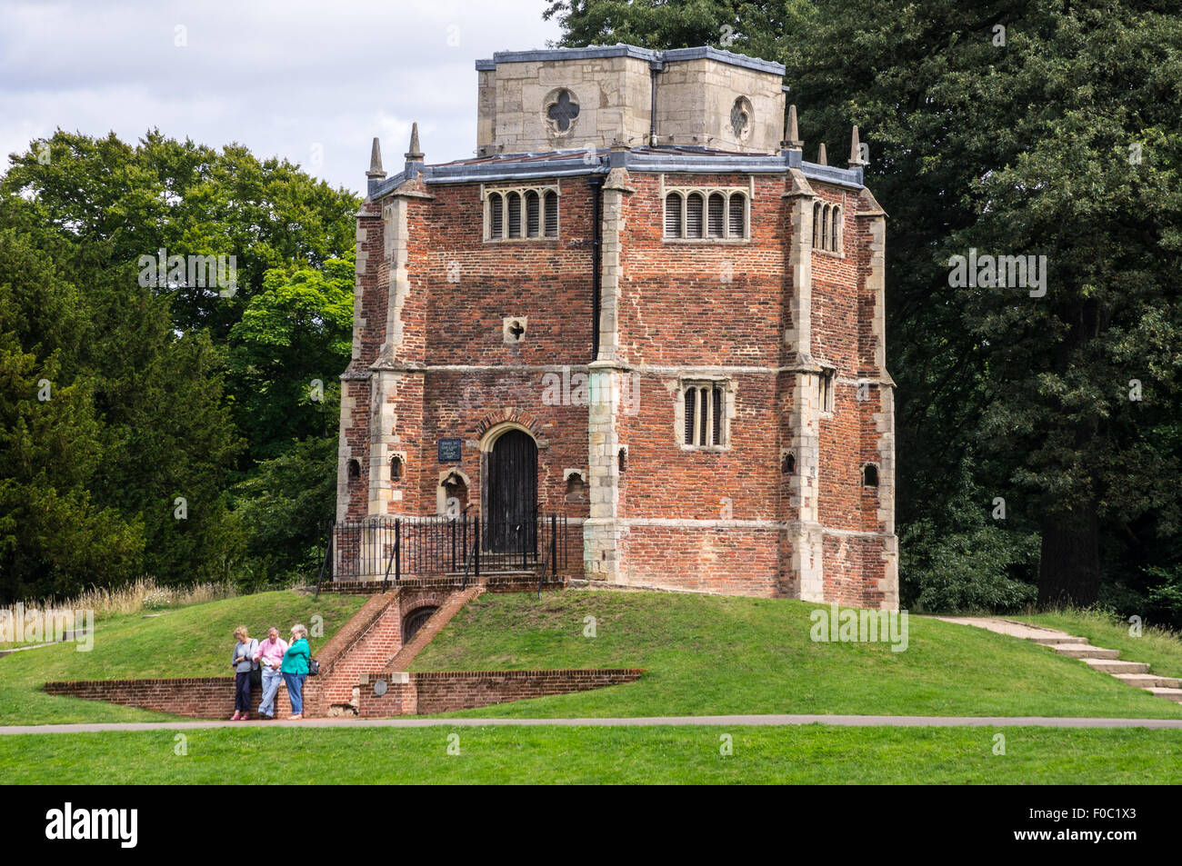 Monte Rosso gotica cappella medievale, 1485, le passeggiate, King's Lynn, West Norfolk, Inghilterra, Regno Unito Foto Stock