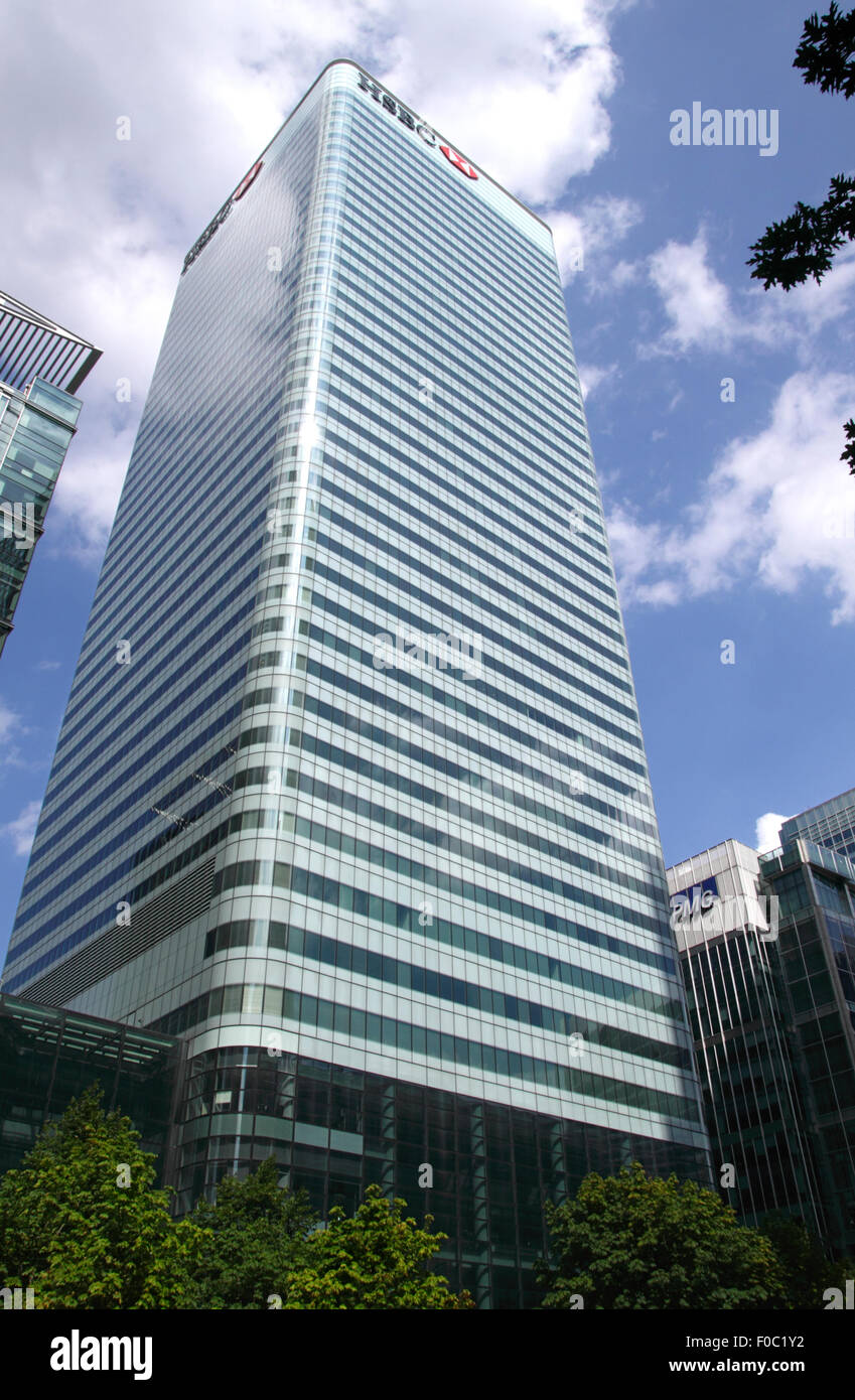 HSBC Building Docklands di Londra Foto Stock
