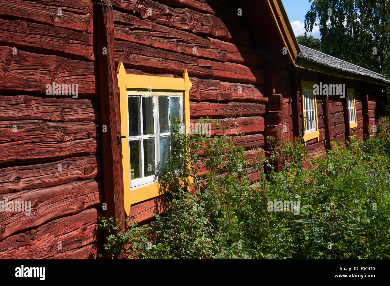 Villaggio locale museo, Taipalsaari Finlandia Foto Stock