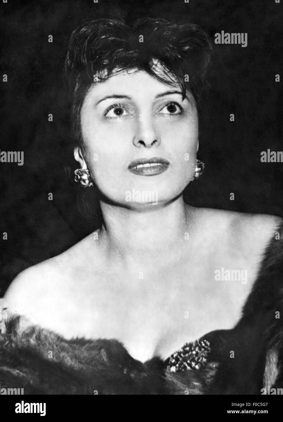 Magnani, Anna, 7.3.1908 - 26.9.1973, l'attrice italiana, ritratto, del 1950 circa, a terze parti Permissions-Neccessary Foto Stock