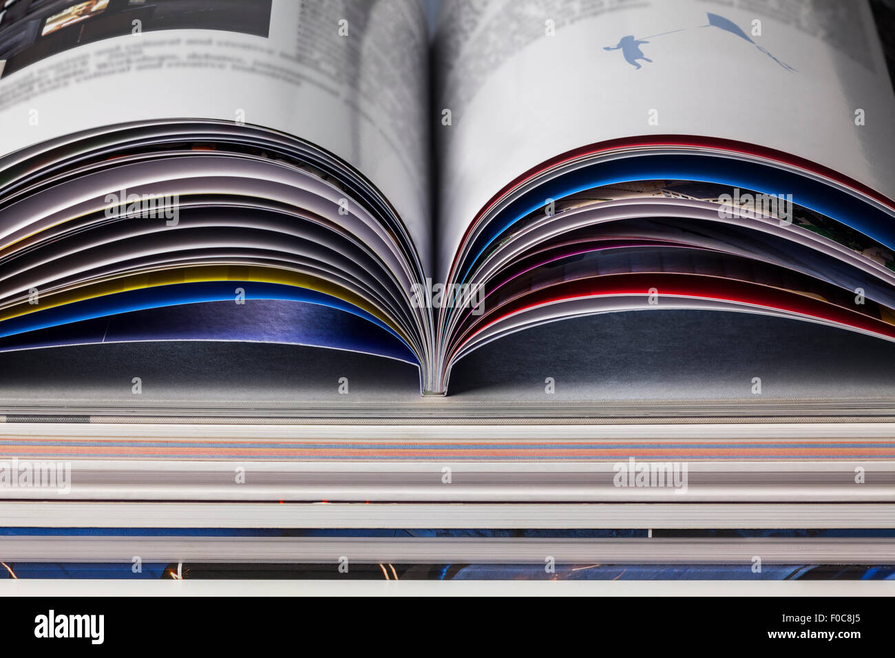 Concetto di un libro aperto Foto Stock