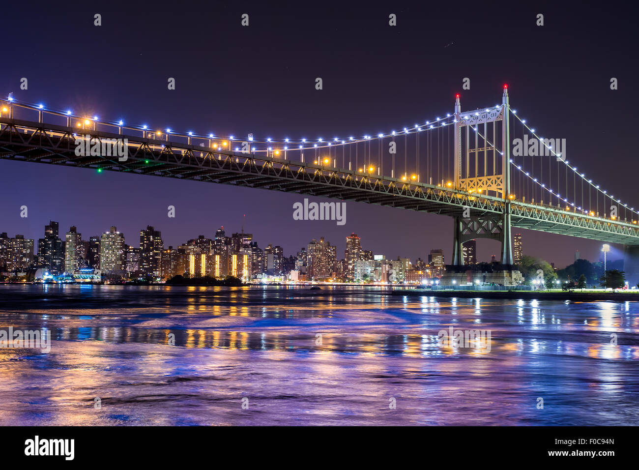 Ed Koch Queensboro bridge in New York City guardando verso Manhattan Foto Stock