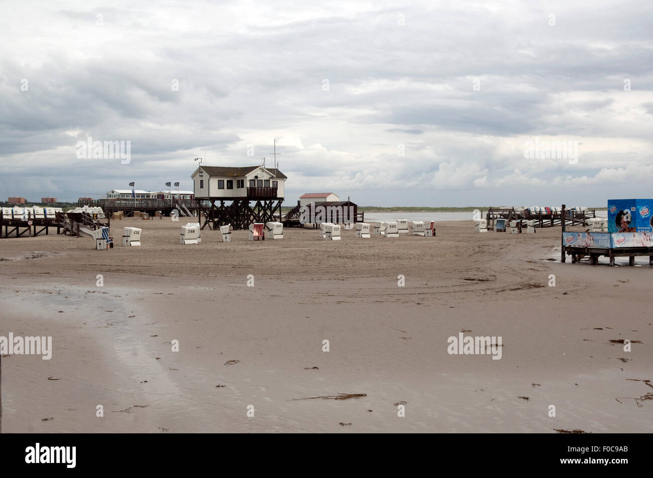 Gewitter, Kueste, Meer, wetter Foto Stock