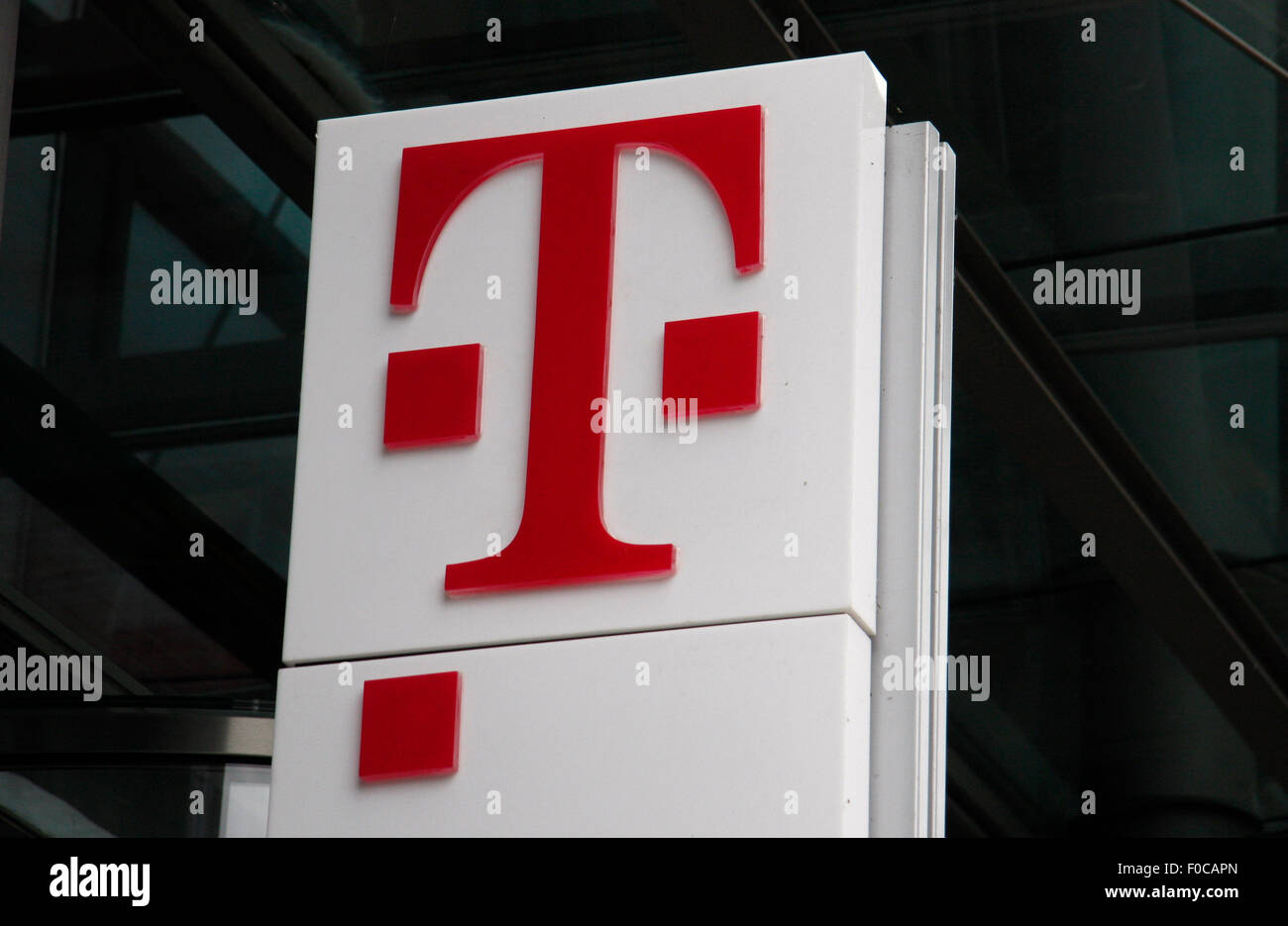 Logo der Deutsche Telekom. Foto Stock