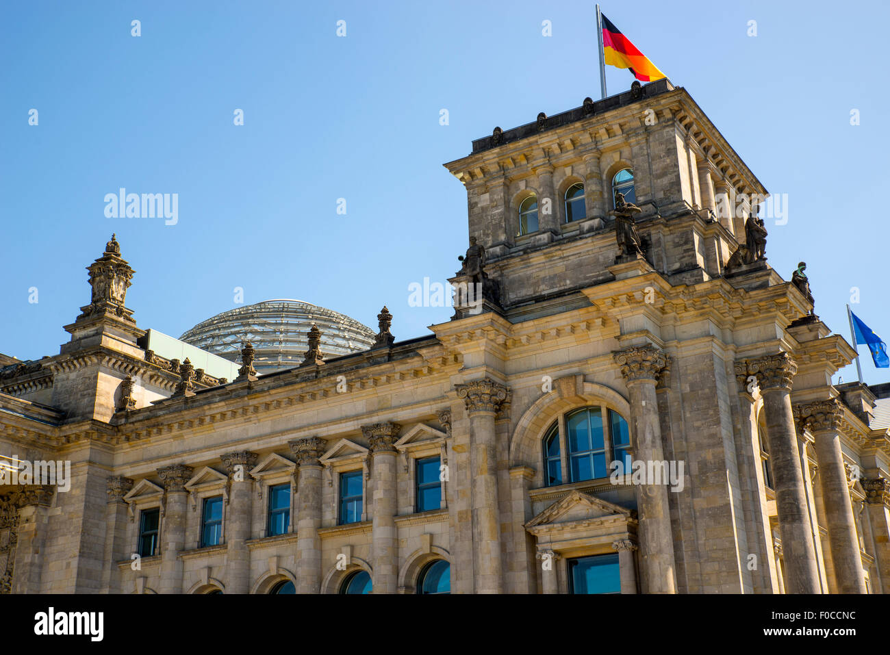 L'edificio del Reichstag a Berlino Foto Stock