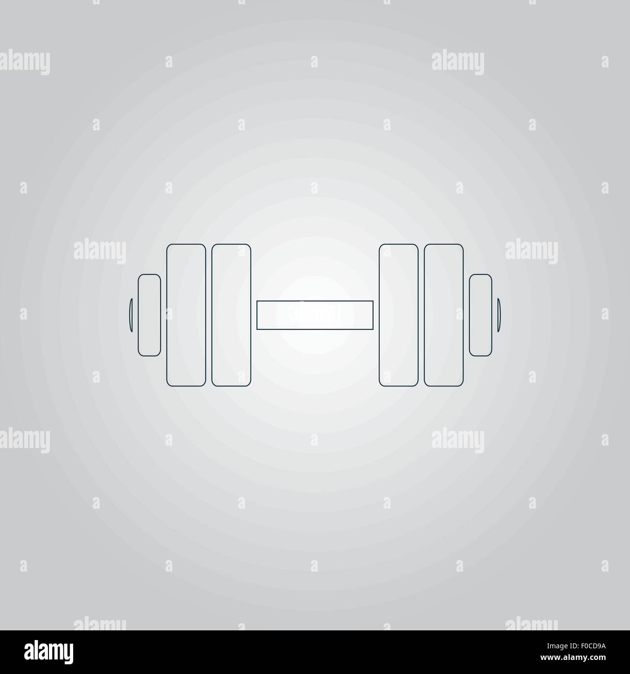 Dumbbell icona vettore Illustrazione Vettoriale