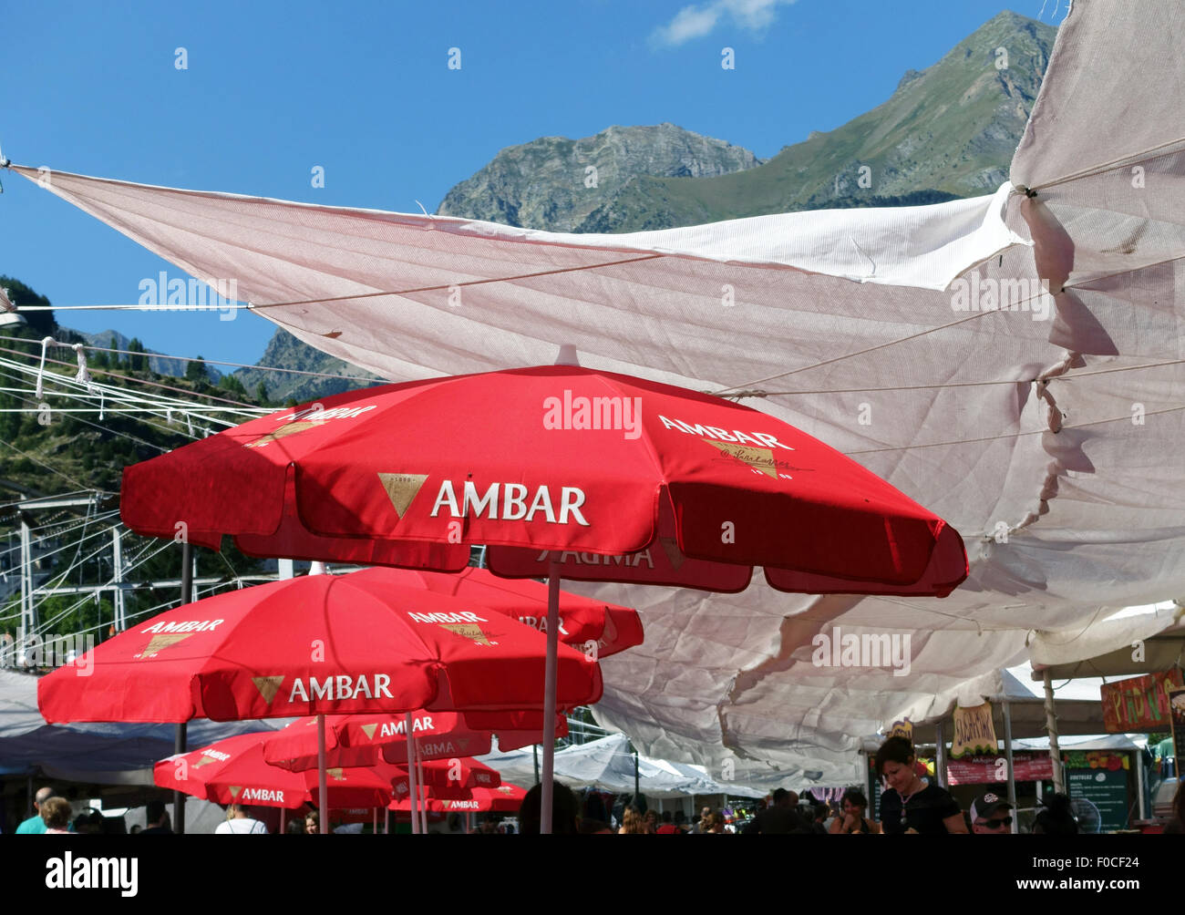 Musica e artigianato festival di Sallent nei Pirenei spagnoli, Spagna Foto Stock
