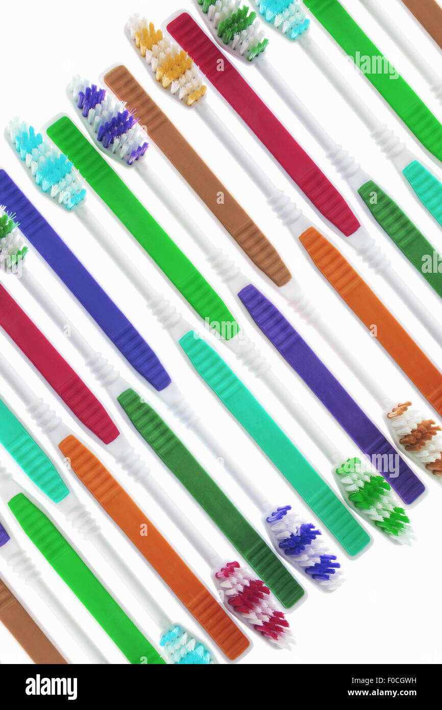 Spazzolini da denti Foto Stock