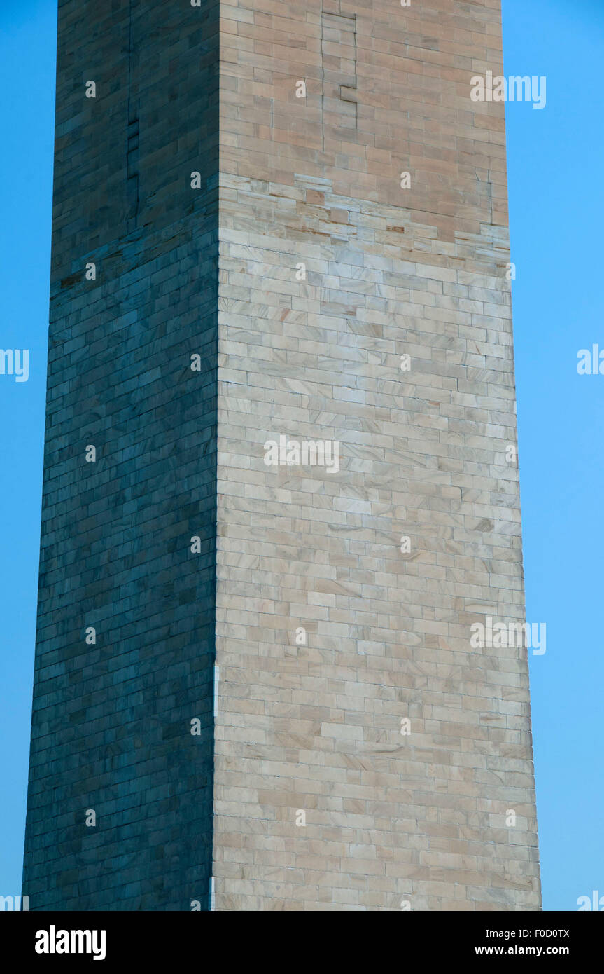 Il Washington Monument, il National Mall, il Distretto di Columbia Foto Stock